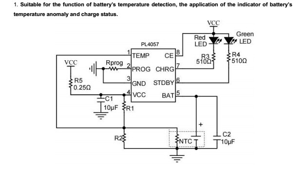 4.35V鋰電池充電IC-PL4057,充電1A，替換4056