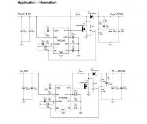 3.0V～4.2V鋰電池陞壓12V2A，FP5208