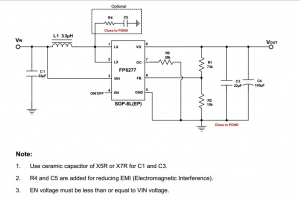 锂电池3V～4.2V升压5V3A，高效率FP6277.