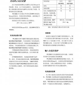 单节锂电池2A～3A充电IC-PL7203，双灯指示