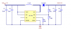 3V，3.3V，3.7V升压6V，输出1.5A的升压IC-PL7501