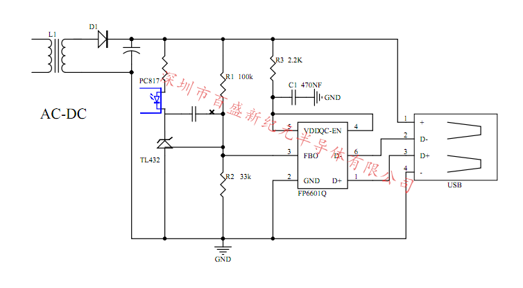 FP6601Q工作设计指南（AC-DC / DC-DC）