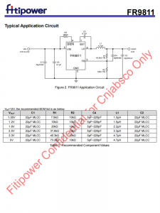 FR9811 2A衕步降壓IC DC-DC轉換器 SOT23-6 百盛電子代理商