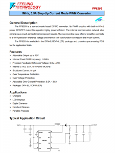 FP6293 1MHz，3.5A陞壓電流模式PWM轉換器IC 