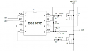 EG2183D：專爲無刷電機控製器設計的高性價比大功率MOS/IGBT柵極驅動芯片