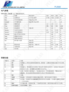 PL2082 ESOP8 1.5A 降壓型開關穩壓器
