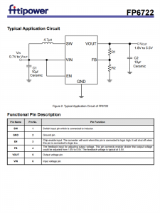 FP6722S6 SOT-23-6 低靜止電流陞壓轉換器