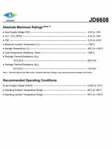 JD6608 協議控製IC USB-PD 3.0與PPS控製器 