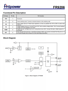 FR9206 SOT23-6 3A衕步降壓芯片 DC-DC轉換器