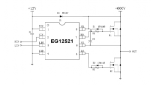 EG12521：高性價比雙管正激高壓驅動芯片，專爲多領域電源與無刷電機控製設計