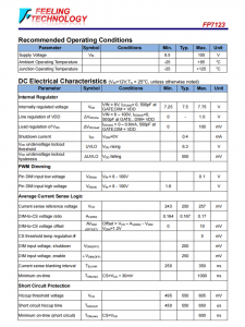 FP7123 具有平均模式恆定電流控製的LED驅動器芯片