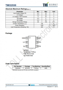 TMI32530  1MHz 18V 3A同步COT降压型转换器 强制PWM操作