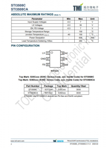 STI3508C  30V输出，2.5A电流限制，1.2MHz高效率 异步升压稳压器