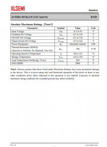 XL1509-3.3E1  2A 150KHz 40V 降壓 DC-DC 轉換器