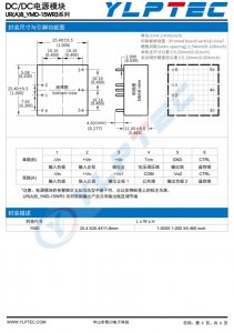 URB2405YMD-15WR3 輸入電壓9V~36V 輸齣電壓5V輸齣功率15W3000mA