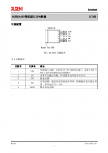 XL7035E1  1A 150KHz 80V降壓型DC-DC轉換器  