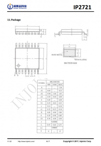 IP2721 用于USB TYPEC输入接口的TYPEC/PD2.0/PD3.0物理层IC