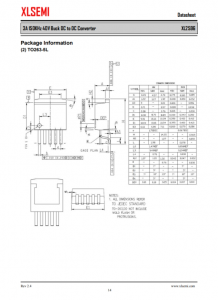 XL2596T-3.3E1  3A 150KHz 40V 降压 DC-DC 转换器