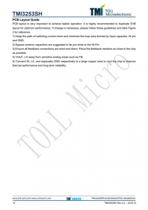 TMI3253SH  1MHz 18V 3.0A同步COT降压型转换器