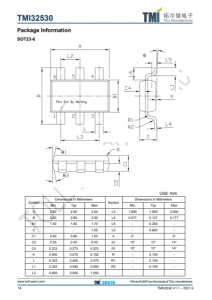 TMI32530  1MHz 18V 3A同步COT降压型转换器 强制PWM操作