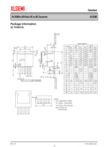 XL2596T-ADJE1  3A 150KHz 40V 降压 DC-DC 转换器