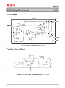 XL1509-3.3E1  2A 150KHz 40V 降壓 DC-DC 轉換器