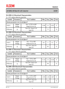 XL1509-3.3E1  2A 150KHz 40V 降壓 DC-DC 轉換器