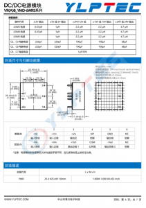 VRB2405YMD-6WR3  6W，寬電壓輸入，隔離穩壓單路/雙路輸齣