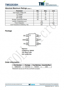 TMI3253SH  1MHz 18V 3.0A同步COT降压型转换器