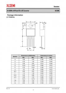 XL2596S-ADJE1  3A 150KHz 40V 降壓 DC-DC 轉換器