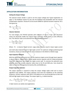 STI3410  1.0MHz, 1.2A/1.5A Synchronous Step-Down  Converter